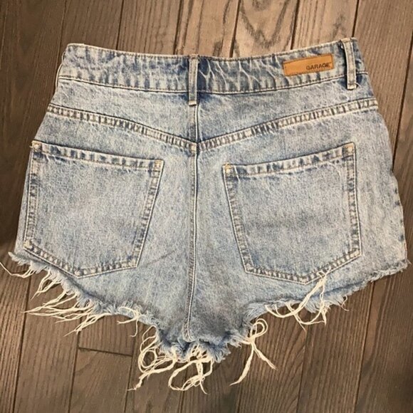 Garage Floral Festival High Rise Jean Shorts - Picture 11 of 14